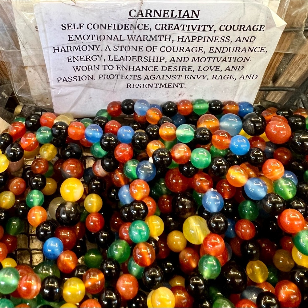 Carnelian Stones Multicolor Bracelet